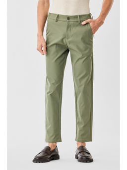 Snitch - Men Olive Twill Regular Fit Trouser