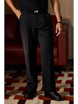 Snitch - Men Black King Of Hearts Pleated Trouser