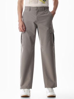 Jack & Jones - Men Grey Regular Fit Cargo