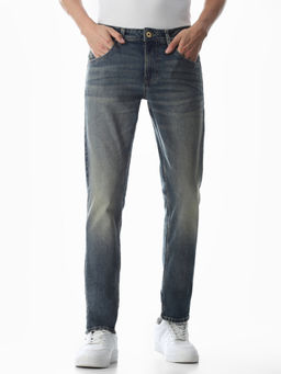 Jack & Jones - Men Slim Fit Dark Blue Jeans