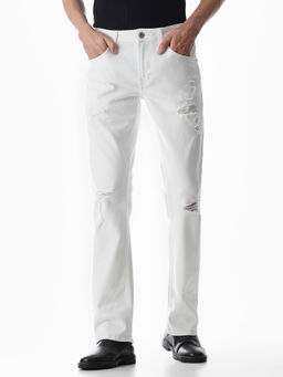 Jack & Jones - Men Regular Fit White Jeans