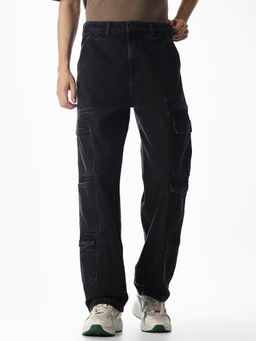 Jack & Jones - Men Loose Fit Black Jeans