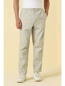 Allen Solly - Men Grey Solid Casual Trouser