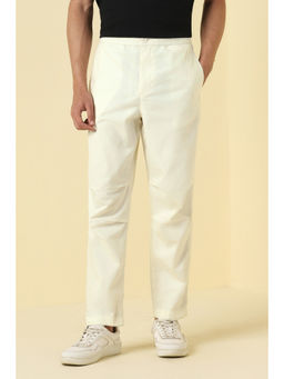 Allen Solly - Men Beige Solid Casual Trouser