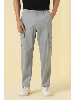 Allen Solly - Men Grey Solid Cargo