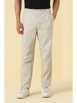 Allen Solly - Men Beige Solid Casual Trouser