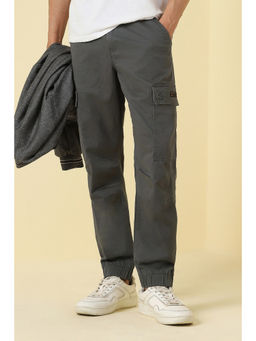 Allen Solly - Men Grey Solid Cargo