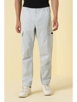 Allen Solly - Men Grey Solid Cargo