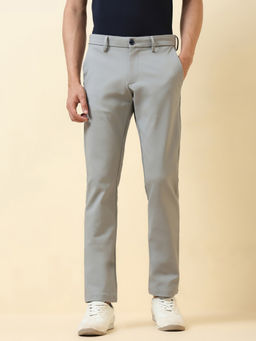 Allen Solly - Men Grey Solid Casual Trouser