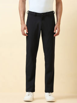 Allen Solly - Men Black Solid Casual Trouser