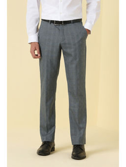 Allen Solly - Men Grey Striped Formal Trouser