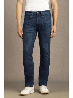 Louis Philippe - Men Navy Blue Light Slim Fit Jeans