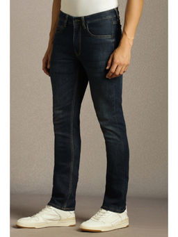 Louis Philippe - Men Navy Blue Light Slim Fit Jeans