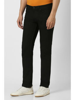 Peter England - Men Black Dark Wash Jeans