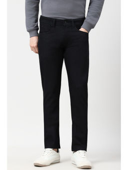 Peter England - Men Black Dark Wash Jeans