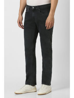 Peter England - Men Black Light Wash Jeans
