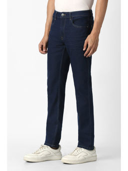 Van Heusen - Men Navy Blue Mid Wash Jeans