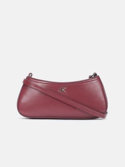 Calvin Klein - Solid Red Polyester Sling Bag