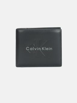 Calvin Klein - Logo Black Leather Bi Fold Wallet