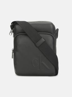 Calvin Klein - Solid Black Pu Sling Bag