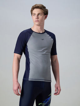 Speedo - Enduraflex Grey Short Sleeve Swimwear Sun Top