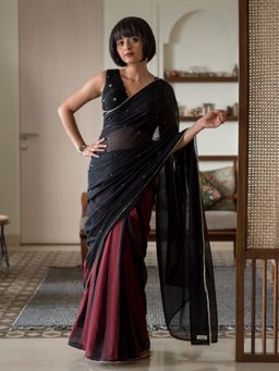 Suta - Multi Color Woven Design Pure Cotton Saree without Blouse