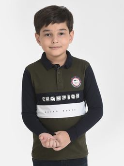 CRIMSOUNE CLUB - Boy Colour-Blocked Champion T-Shirt