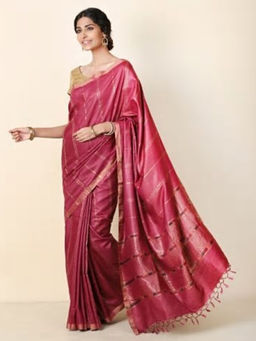 Fabindia - Silk Tussar Woven Sari
