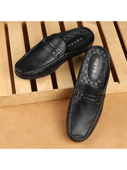 Metro - Men Black Mules