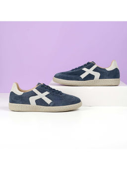 Mochi - Women Blue Lace Ups Sneakers