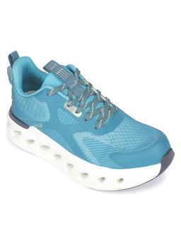 LIBERTY - Leap7X Airflow-3 Teal Blue Sports Lacing Running Shoes For Men