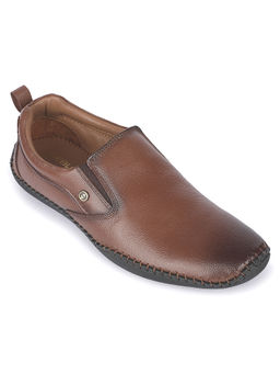 LIBERTY - Healers Bms-7 Tan Casual Non Lacing Loafers Shoes For Men