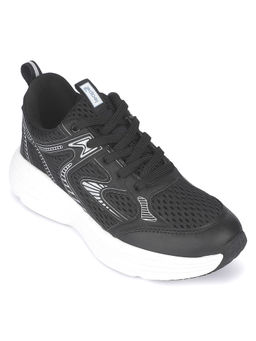 LIBERTY - Leap7X Drivstp-2E Black Sports Lacing Walking Shoes For Men