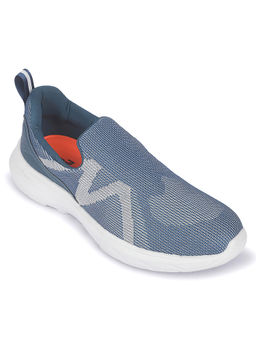 LIBERTY - Leap7X Magmer-1 Navy Blue Sports Non Lacing Walking Shoes For Men