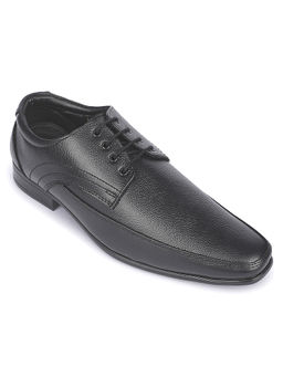 LIBERTY - Fortune Rel-26 Black Formal Lacing Derby Shoes For Men