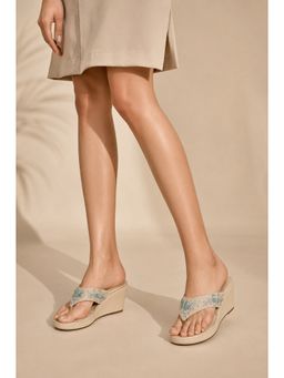 SCENTRA - Womens Wedges Heels Cream