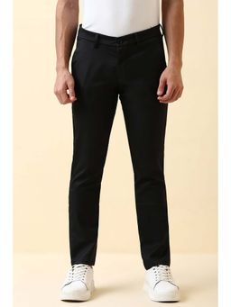 Allen Solly - Men Black Polyester Blend Trousers