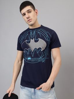 Free Authority - Batman Printed Regular Fit T-Shirt for Men