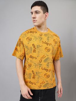 Free Authority - Naruto Printed Oversize T-Shirt for Men