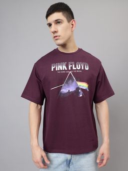Free Authority - Pink Floyd Printed Oversize T-Shirt for Men