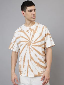 Free Authority - Tie Die Printed Oversize T-Shirt for Men