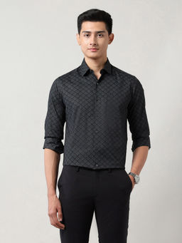 Arrow - Men's Geometric Printed Manhattan Slim Fit Shirt