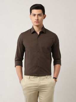 Arrow - Men's Self Design Manhattan Slim Fit Shirt