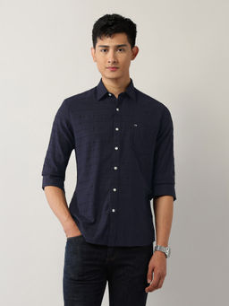 Arrow Sports - Men's Pure Cotton Slim Fit Dobby Shirt