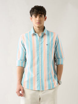Arrow Sports - Men's Vertical Striped Tailored Fit Shirt