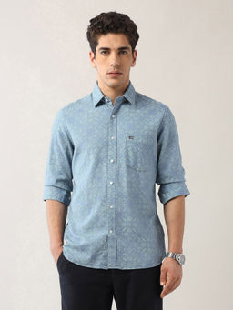 Arrow Sports - Men's Self Design Slim Fit Shirt