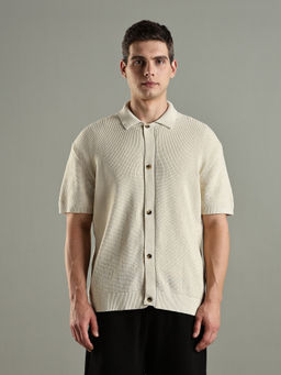 Tommy Hilfiger - Texture Relaxed Fit Cotton Shirt