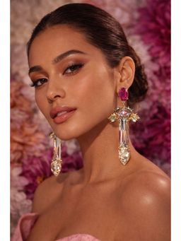 ORNAMAAS - Plum Vitis Vinifera Pink Earrings