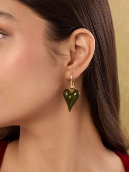 Indinoor - Elordie Everyday Drop Black Earrings