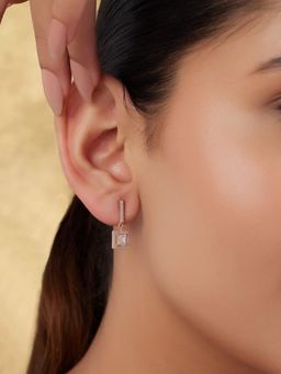 Indinoor - Rina Everyday Silver Drop Earrings